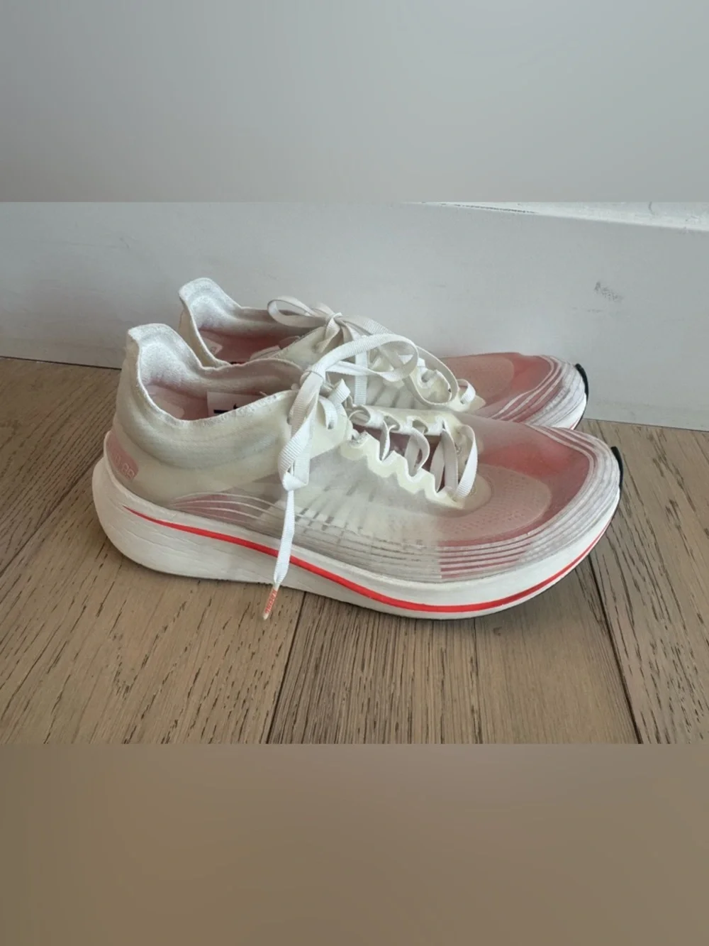 Nike Zoom Fly SP AJ8229 106 White Sail Bright Crimson US Size 9